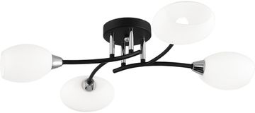 Потолочная люстра 4*E14 CL148145 черный/хром Флорида Citilux