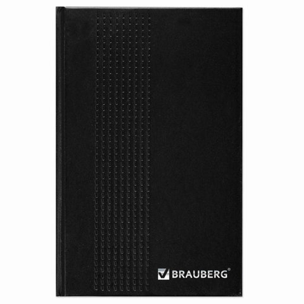 Ежедневник датированный на 4 года А5 145х215 мм BRAUBERG бумвинил 192 л., черный, 126543