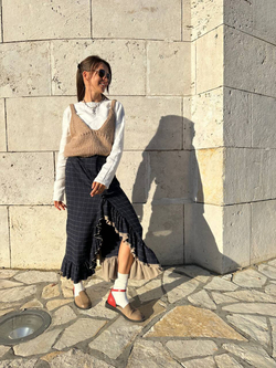 Вязаный бежевый топ by Ma