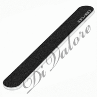 Di Valore Пилка профессиональная для искусственных и натуральных ногтей Черная прямая 108-003