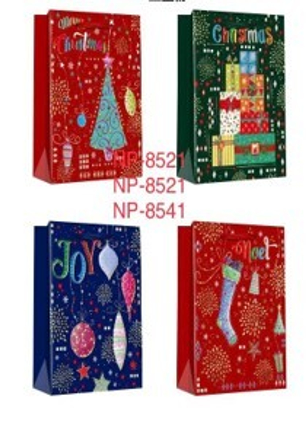 Пакет Новогодний 26X32X10CM NP-8531