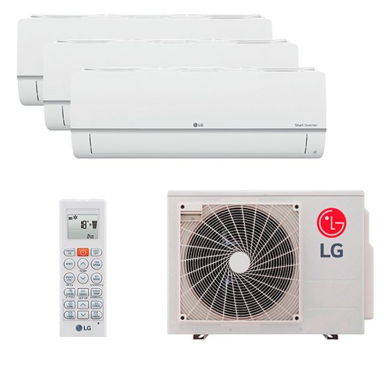 Мультисплит система на 3 комнаты LG PM07SP.NSJR0 x 3 / MU3R19.U23