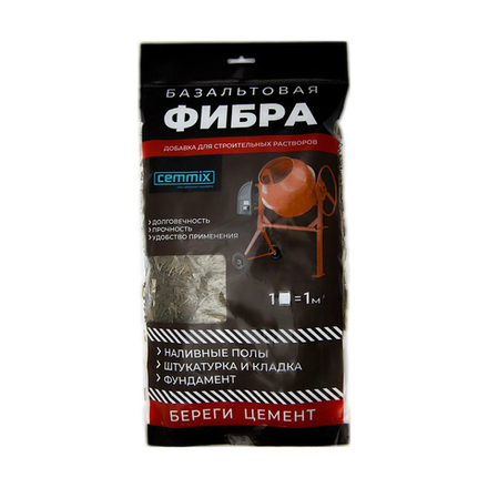 Фиброволокно базальтовое Cemmix CemFibra R, 1 кг