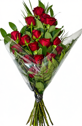 Траурный букет «20 красных роз»