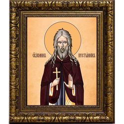Иоанн Пустынник Египетский, преподобный. Икона на холсте.