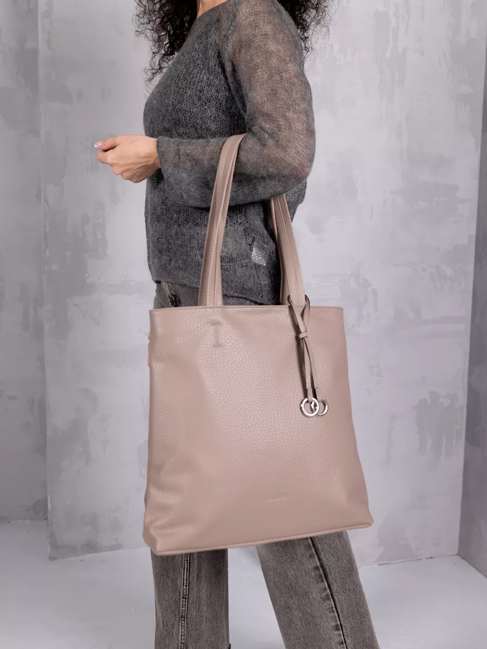 Сумка через плечо большая шоппер