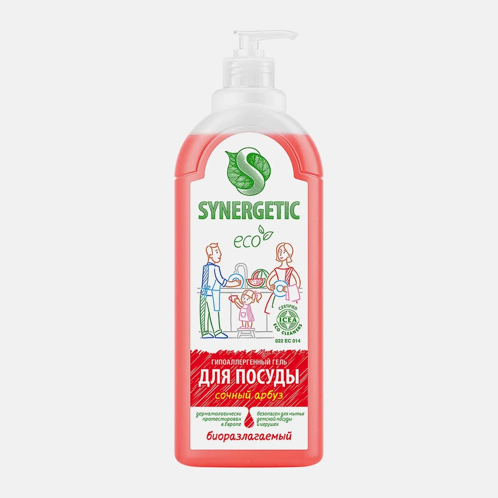 Средство для мытья посуды Synergetic сочный арбуз 1л