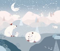 Фотообои Белые медведи (Ширина 3,1 м)