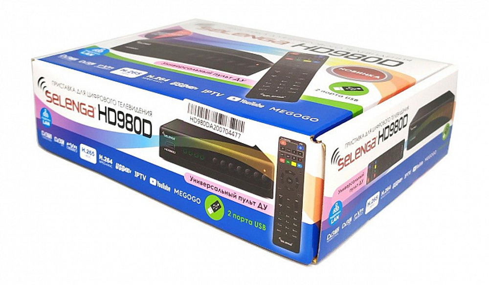 Приставка для цифрового телевидения SELENGA HD980D DVB-T2 DVB-С