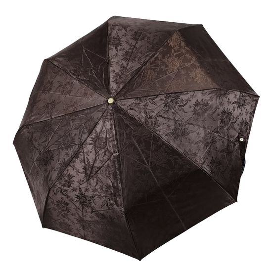 Жаккардовый женский зонт чёрный 120-D-07