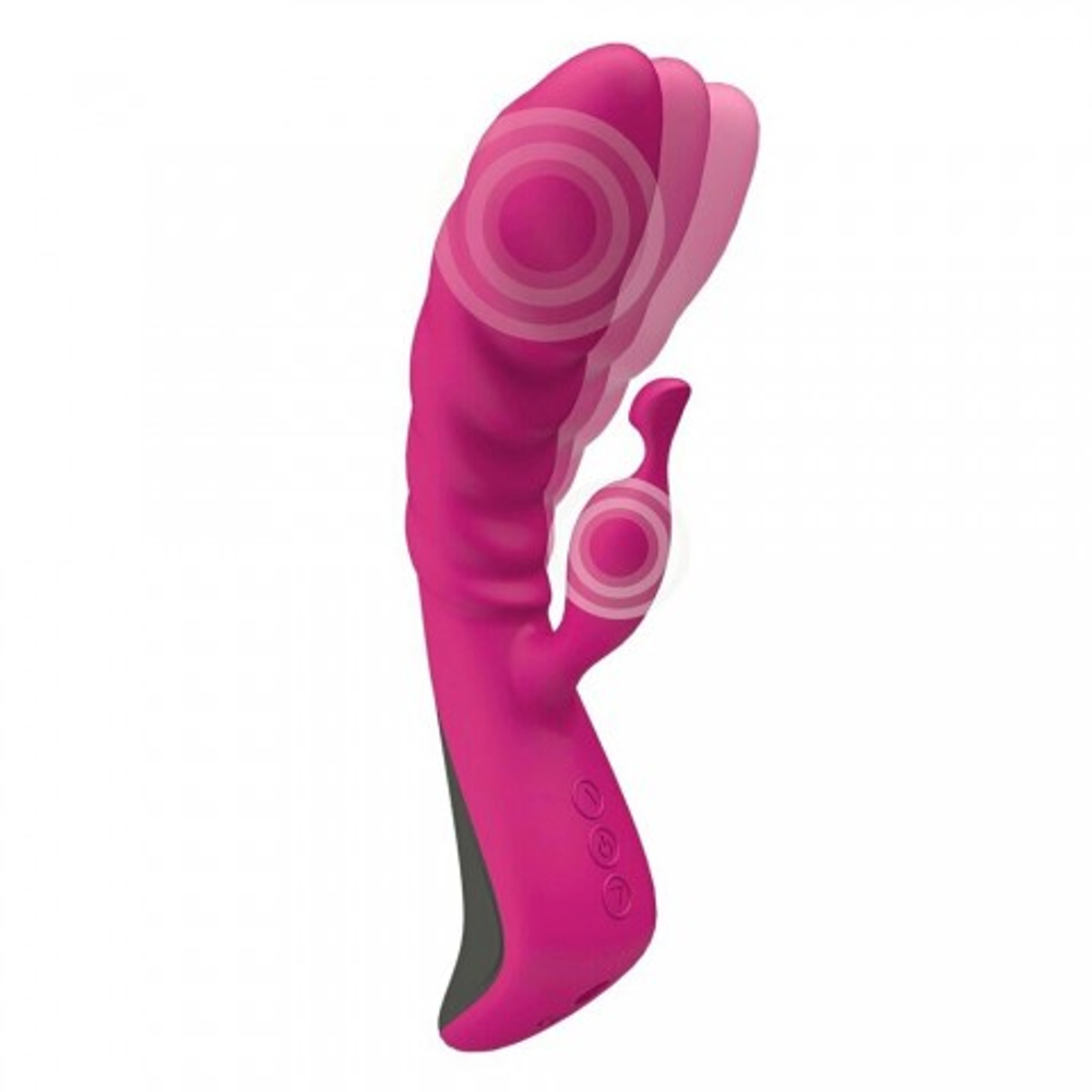 Вибратор-кролик Trigger розовый Adrien Lastic (20.7 *4 см.)