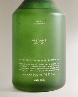 Zara Home Шампунь Vibrant Wood 500 мл парфюмированный, для всех типов волос, аромат древесный