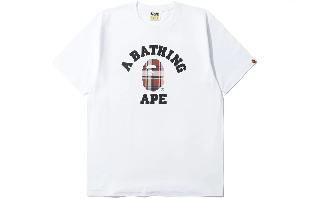 A Bathing Ape Check College Tee
