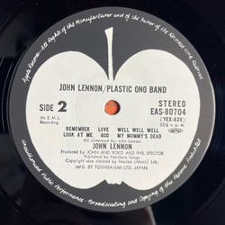Винтажная виниловая пластинка LP John Lennon Plastic Ono Band (Japan 1977) (No Obi)