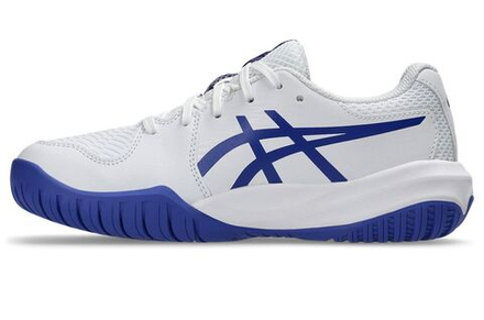 Детские теннисные кроссовки Asics Gel-Resolution X GS - white/dark cobalt