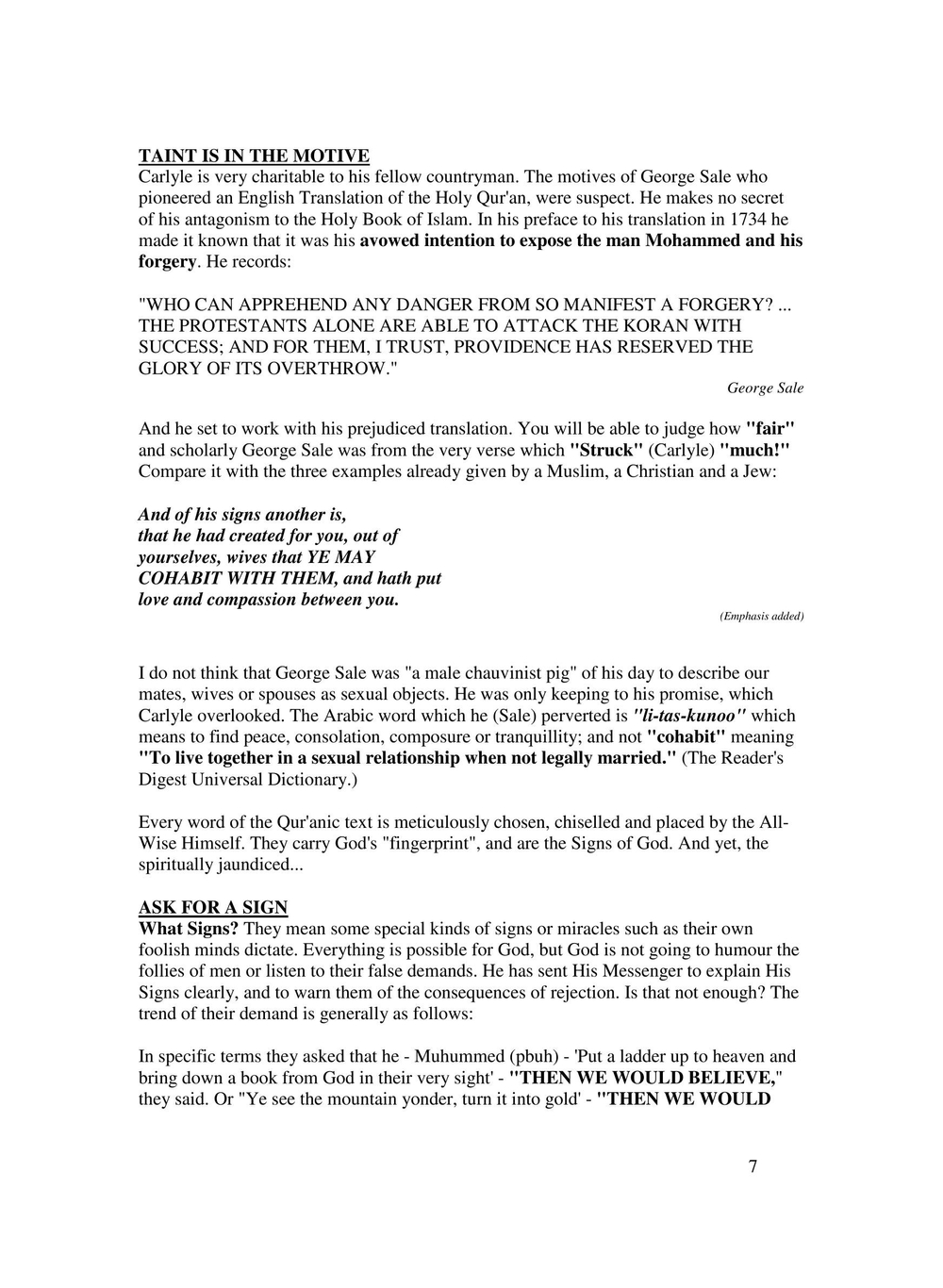 Al-Quran - The Miracle of Miracles | A.Deedat