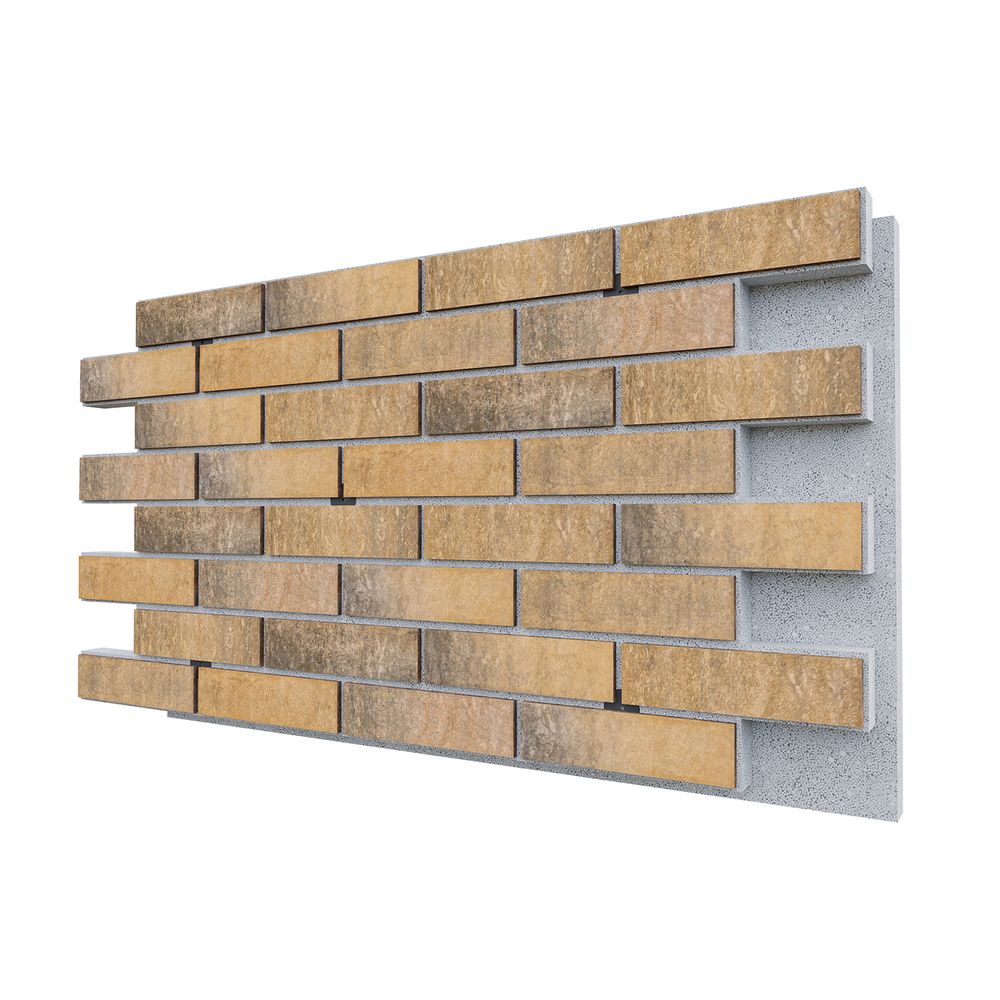 Негорючая термопанель ППС PRO Beryoza Ceramica Sandia Песочный 0,612 м², 1020x600 мм