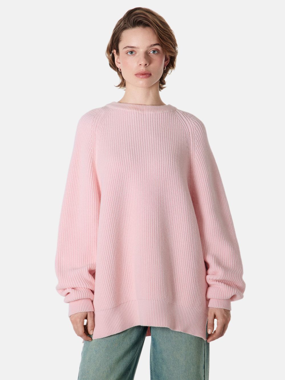 Джемпер хлопковый "Розовый" женский