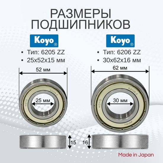 Подшипники и сальник для стиральной машины LG