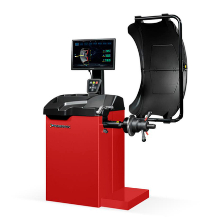 Станок балансировочный ROSSVIK VT-63, 220В (LCD, лазер, эл. линейка, УЗ) RAL3020 КРАСНЫЙ