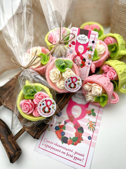 "Чашка с розами" мыло