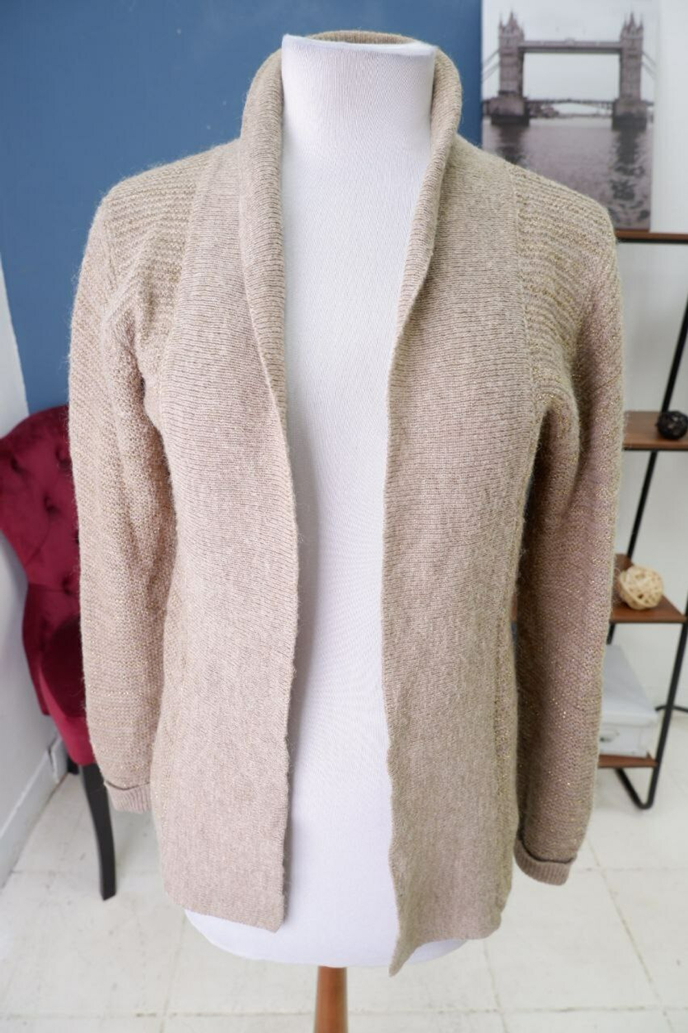 Кардиган c шерстью и мохером 42 размер