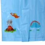 Дождевик-плащ детский «Рокки-Динозаврик» с капюшоном, рукава на резинке, цвет голубой, размер M(64*46см) ДоброСад
