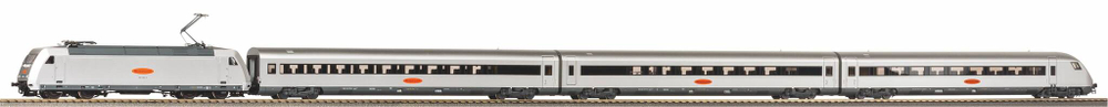 Пассажиский состав Metropolitan Express BR 101 DB AG V + звук + декодер PluX22