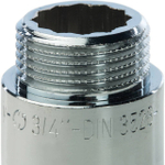 Удлинитель резьбовой STOUT SFT 0002 - 3/4" длина 30 мм (ВР/НР, латунь хромированная)