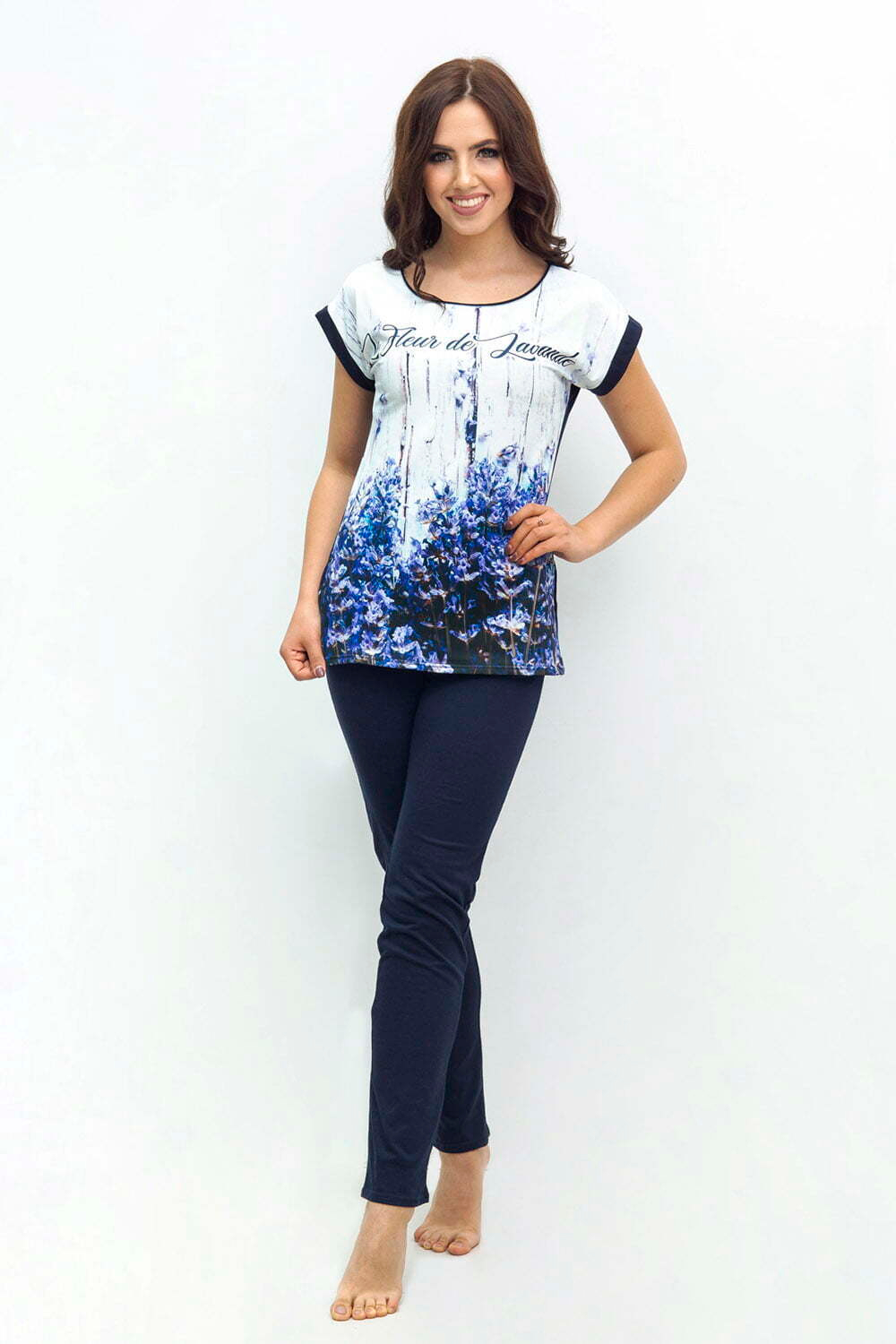 [m]Пижама женская "МЕЛИНА" футб+штаны КЖ 0172