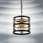 735010 Подвес EPSILON 1х40W E27 ЧЕРНЫЙ/ЗОЛОТО