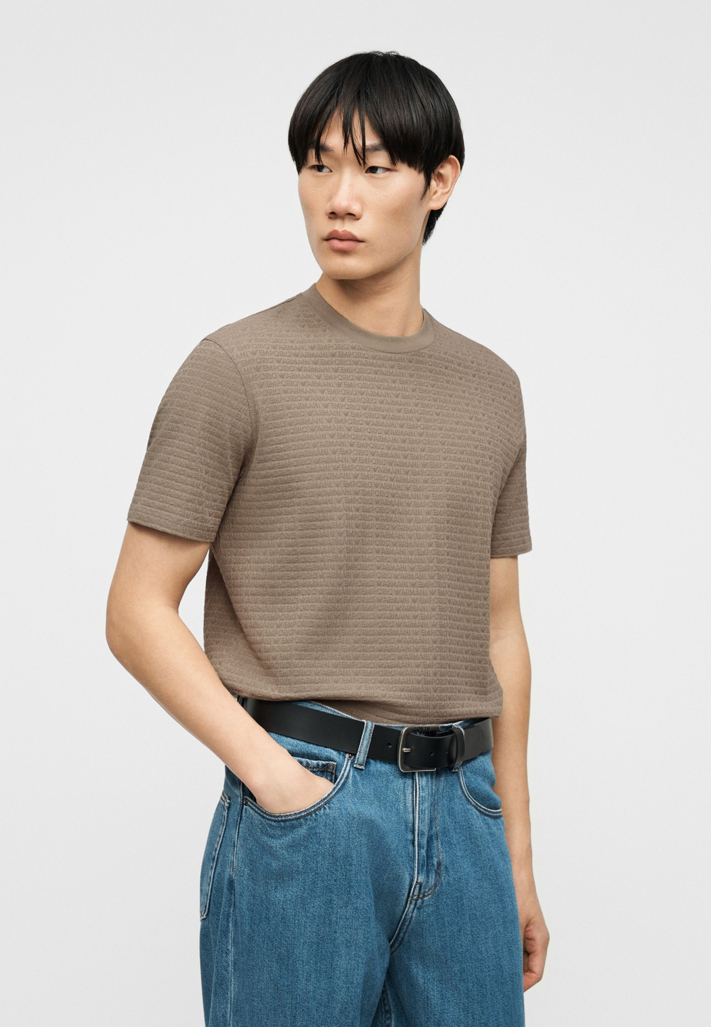 Emporio Armani Футболка с принтом - Серый