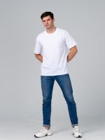 Классика М футболка оверсайз (белый) Lena Basco (Акция)