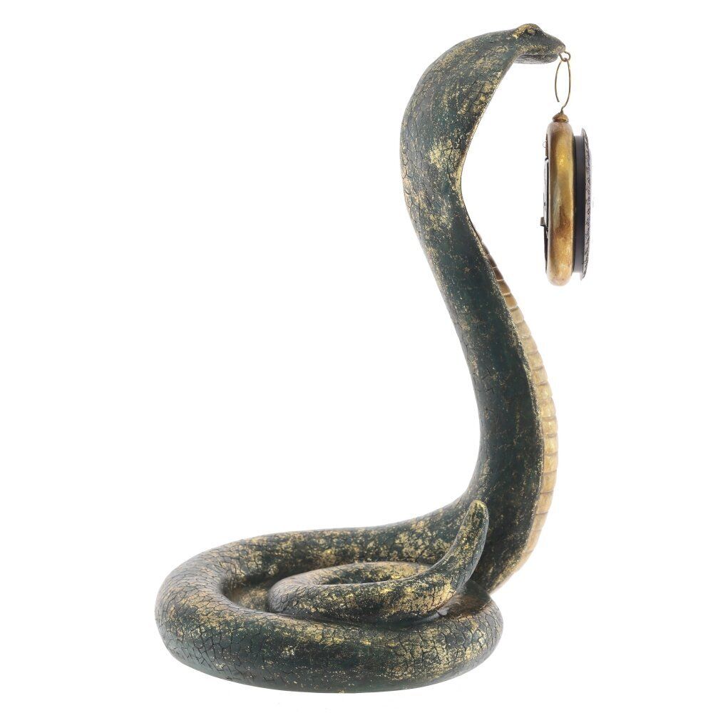 GAEM Фигурка декоративная с часами "Змея" (1хAA н/п), L23 W28 H36,5 см