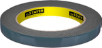 STAYER 12 мм, 5 м, черная, на вспененной основе, двухсторонняя клейкая лента, Professional (12233-12-05)
