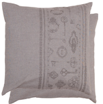 Наволочка декоративная "Ключи" 50х50см хлопок