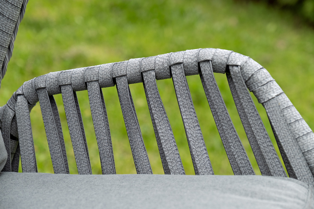 "Капри" подвесное кресло из искусственного ротанга, цвет серый