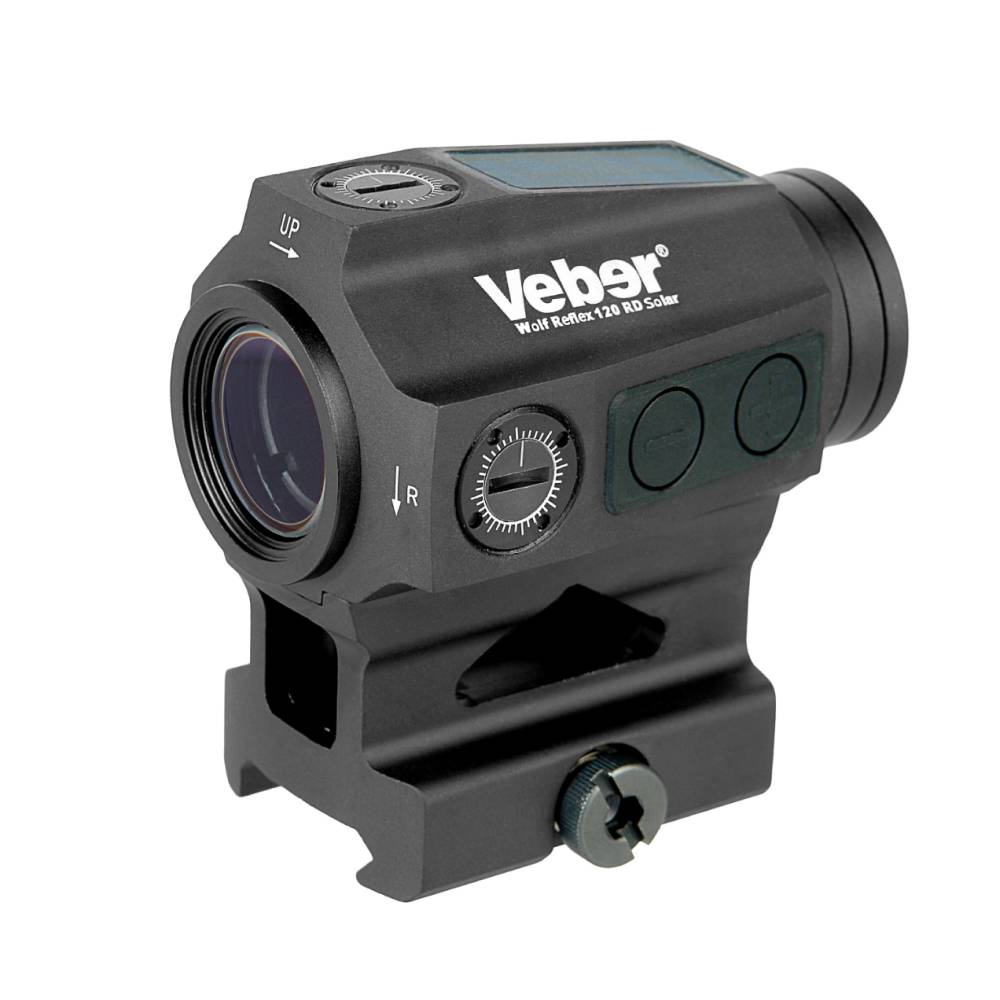 Прицел коллиматорный Veber Wolf Reflex 120 RD Solar (закрытый, объектив 20мм, weaver/picatinny, IP67, питание от солнечной батареи)