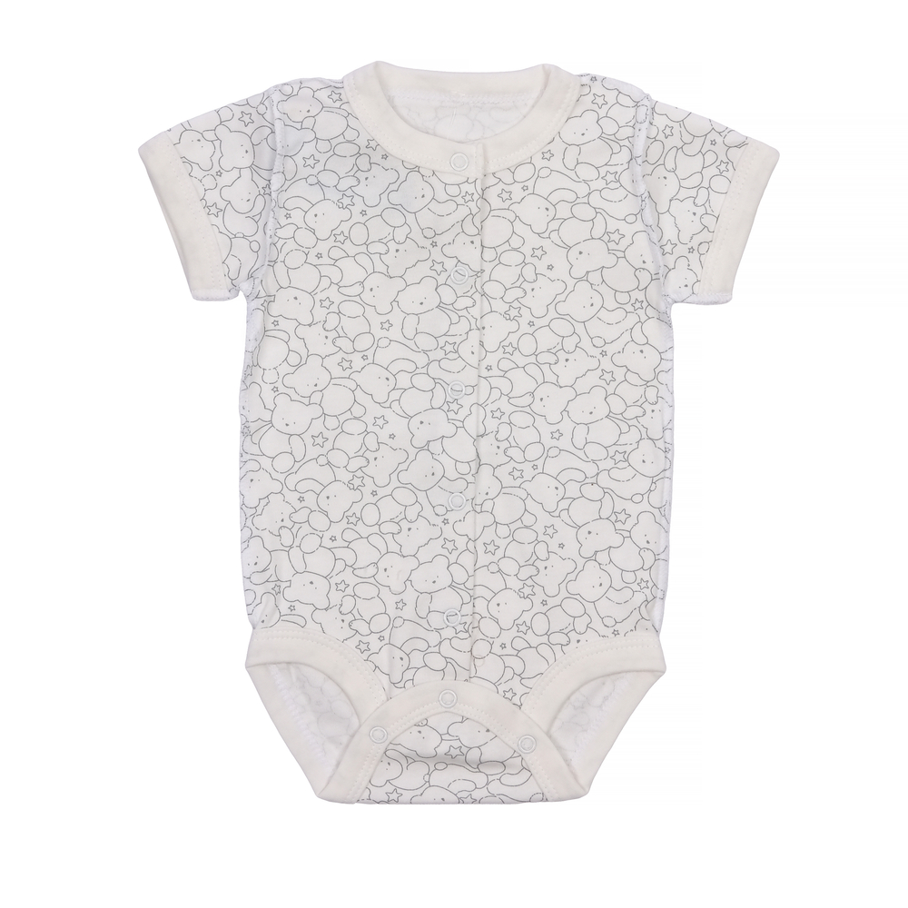 Боди с коротким рукавом контур с мишками