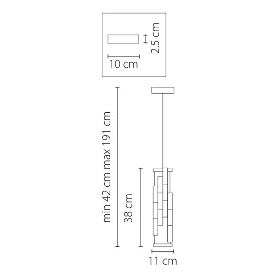 Подвесной светильник Osgona Limpio 722030