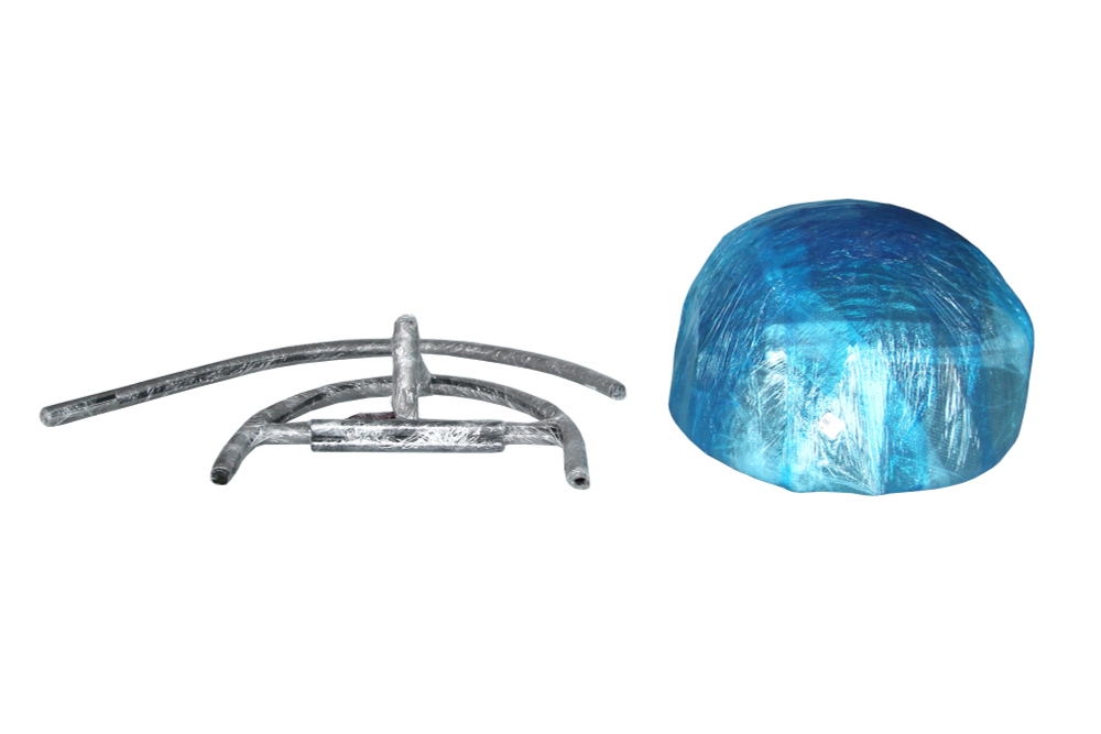 Кресло подвесное Лондон арт.3978-МП (стойка+основание.черн.,корзн.серая.,подуш.серая, 3 уп. (Т))