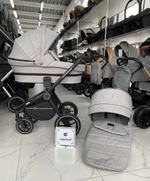 Коляска детская Rant "FLEX GRAND" PU (2в1) RA065 Mineral Silver