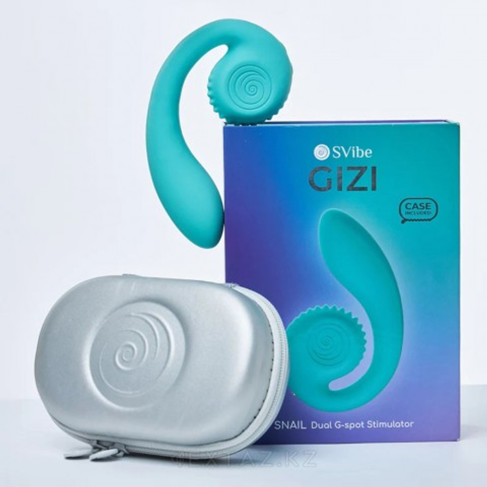 Двойной стимулятор точки G SVibe Snail GIZI цвет тиффани