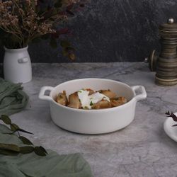 Бульонница 550 мл d 15,8 см h4,5 см с ручками белая фарфор P.L. Proff Cuisine [5]