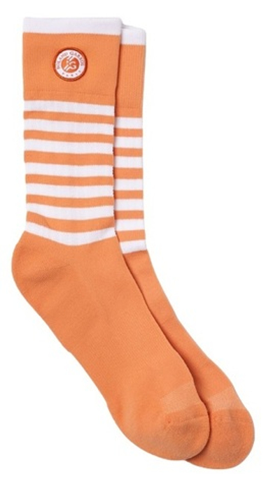 Теннисные носки Lacoste SPORT Roland Garros Edition Striped Socks 1P - Orange
