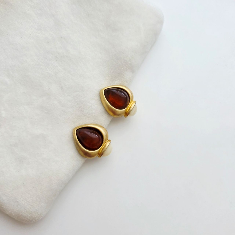 Клипсы Givenchy с камнями