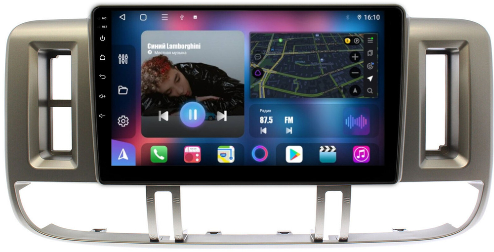 Магнитола для Nissan X-Trail T30 2000-2003 - FarCar 7010F3M монитор 9" QLED на Android 13, 8 ядер (TS18), CarPlay, 4G SIM-слот