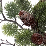 Венок хвойный новогодний «Золотистый лес» , 40 см