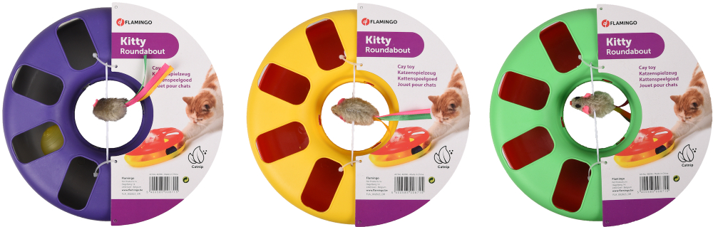 Трек для кошки KITTY-ROUNDABOUT, Flamingo