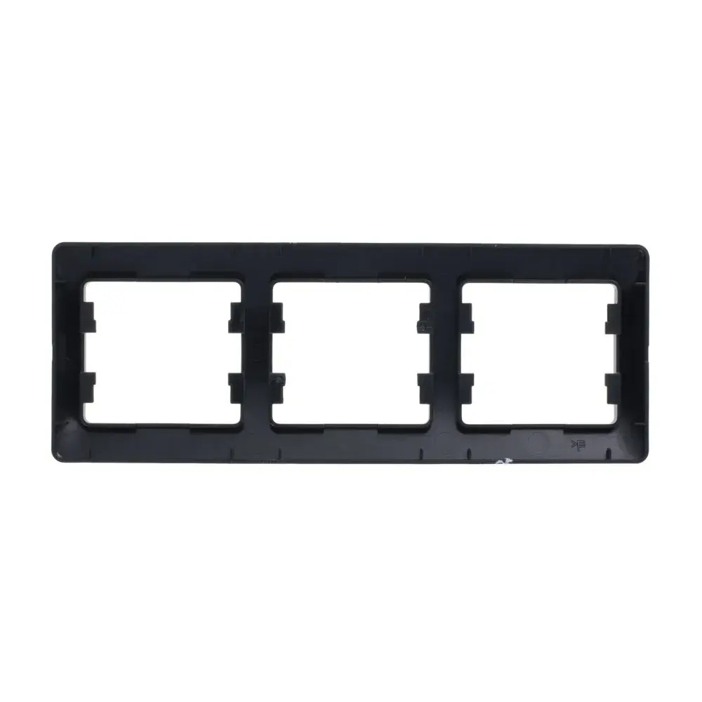 GLOSSA 3-постовая РАМКА, горизонтальная, АНТРАЦИТ